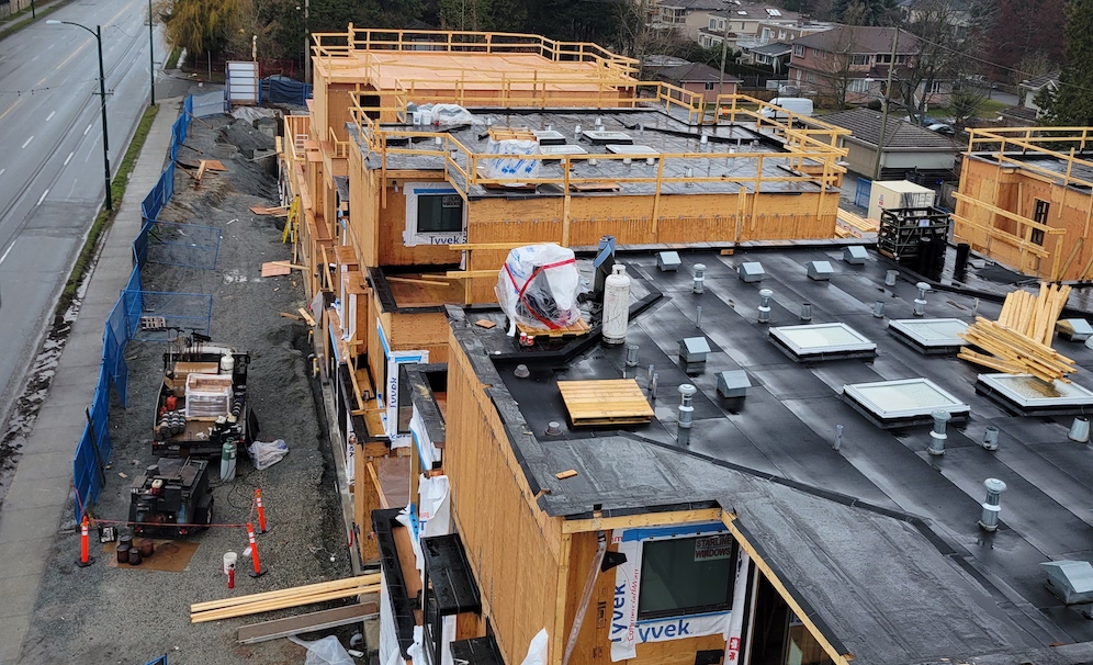 View of Boden construction site